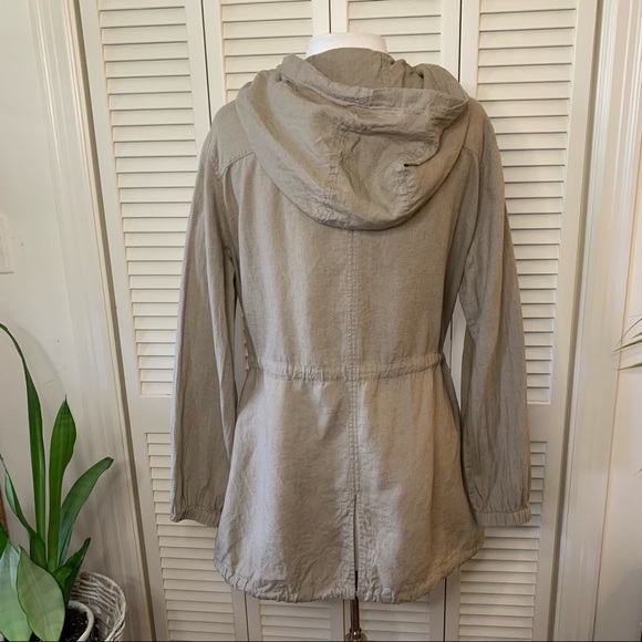Eileen Fisher linen hooded anorak style jacket - Picture 7 of 12